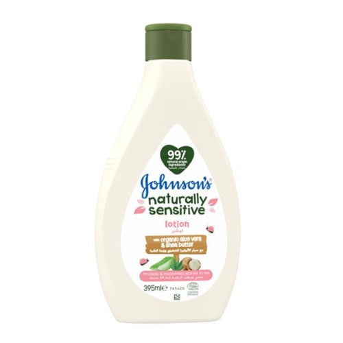 JOHNSONS NATURALLY SENSITIVE LOTION 395ML