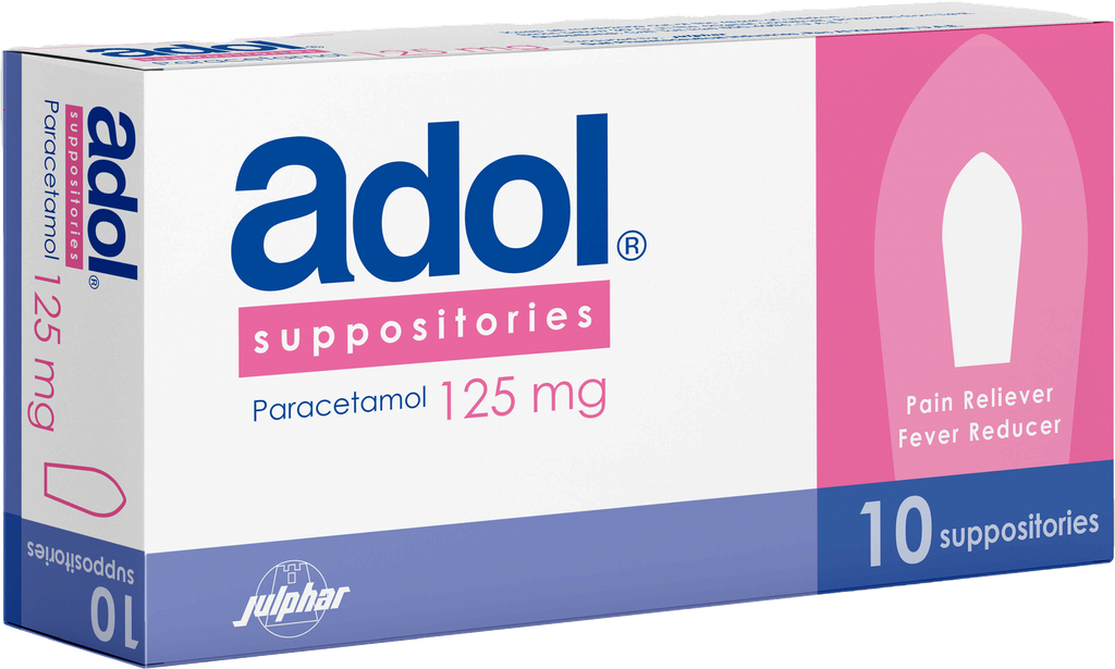 ADOL 125 MG SUPP