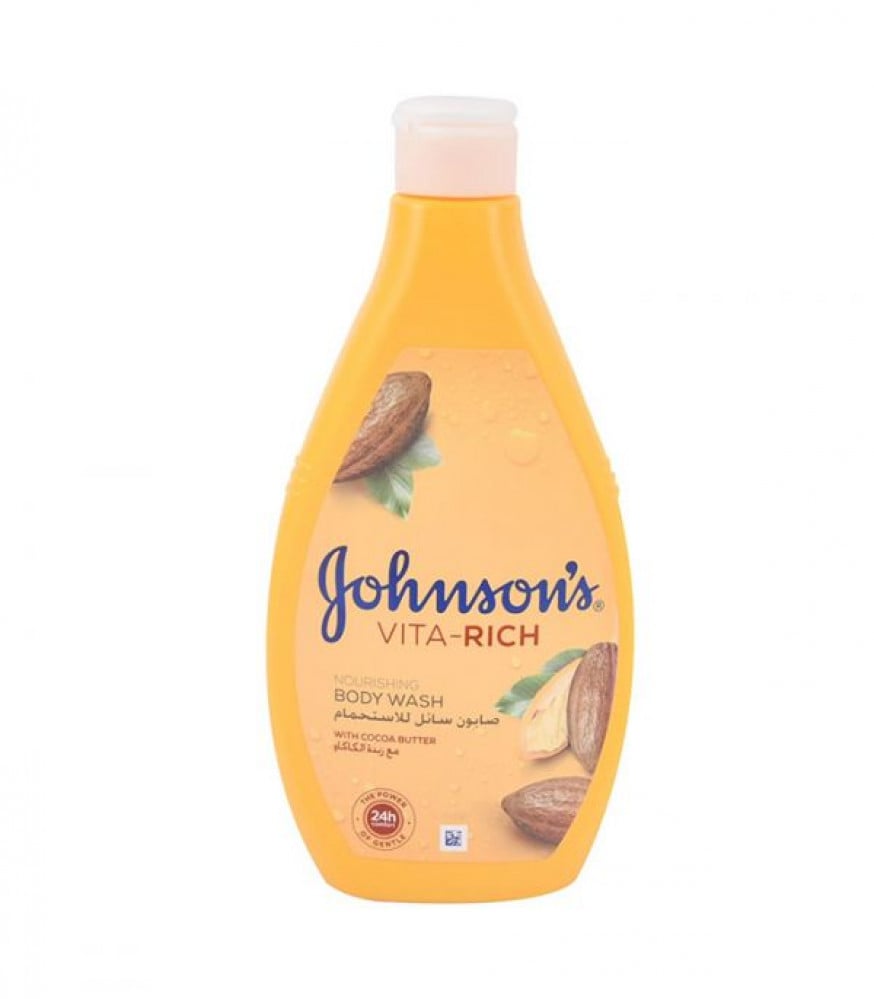johnsons shower gel vita-rich 400ml cocoa butter
