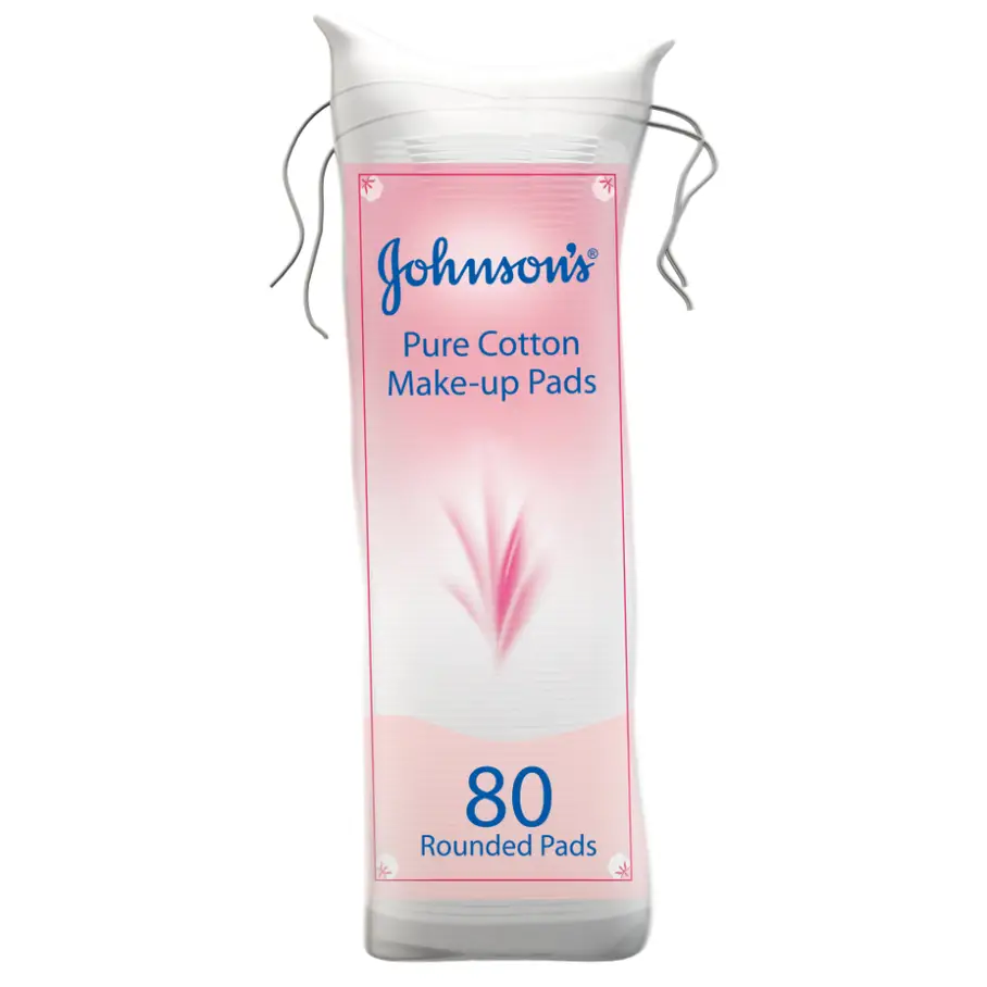 JOHSONS COTTON MAKE-UP 80 PADS