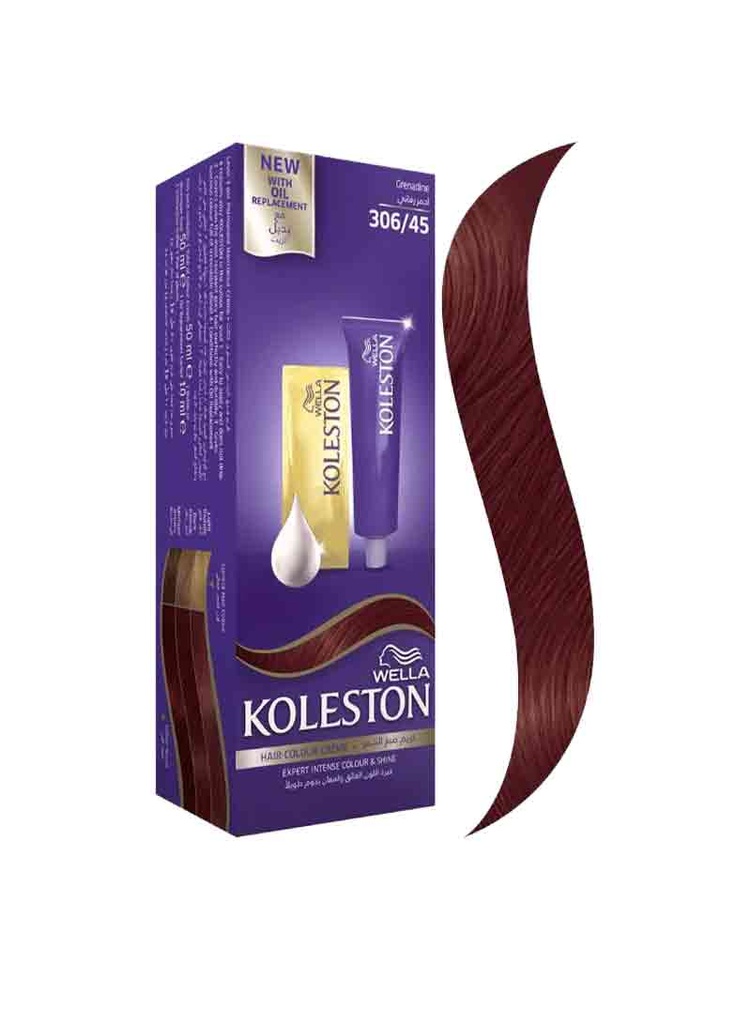 KOLESTON HAIR COLOR 306/45 RED PASSION 