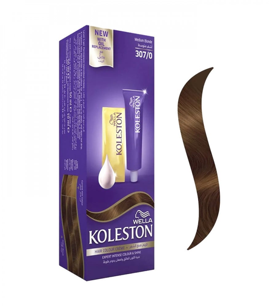 KOLESTON HAIR COLOR 307/0 MEDIUM BLONDE BLOND