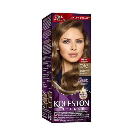 KOLESTON HAIR COLOR 307/2 MATTE MEDIUM BLONDE