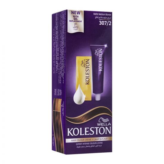 KOLESTON HAIR COLOR 307/2 MATTE MEDIUM BLONDE