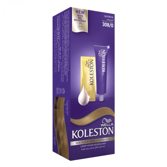 KOLESTON HAIR COLOR 308/0 LIGHT BLOND