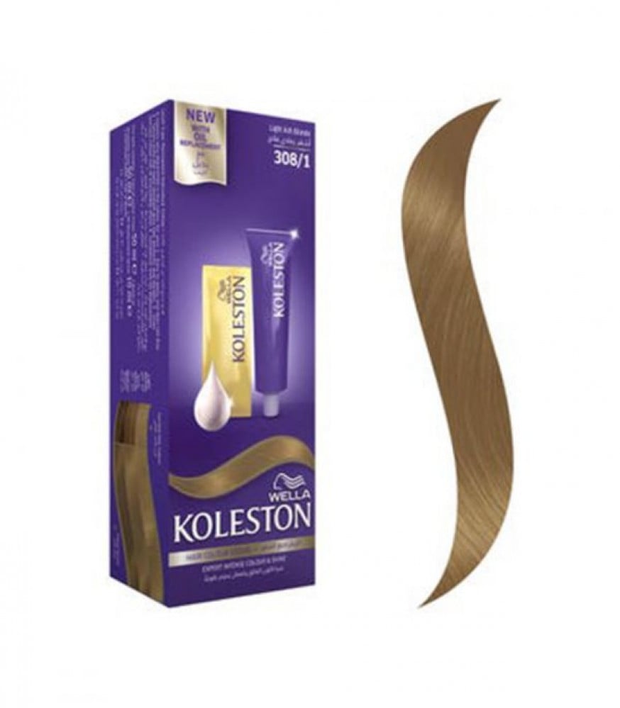 KOLESTON HAIR COLOR 308/1 LIGHT ASH BLONDE