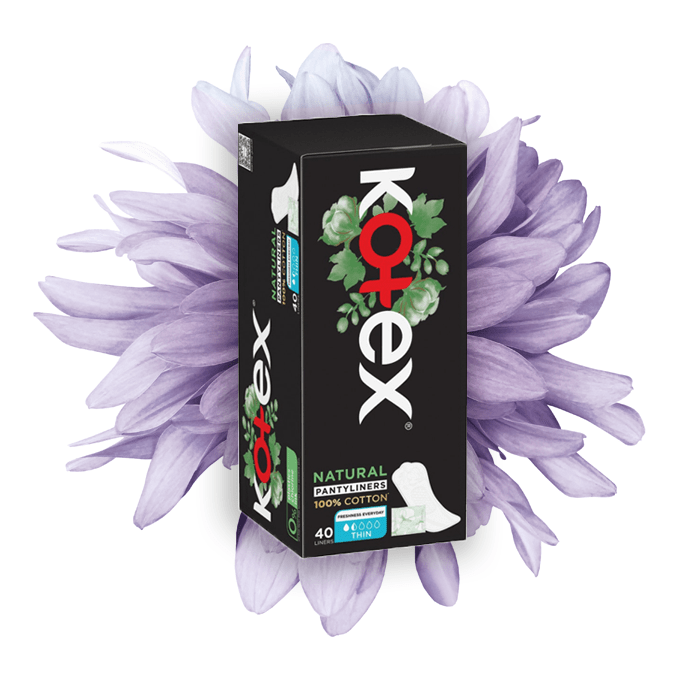 KOTEX NATURAL PANTYLINERS THIN 40PADS