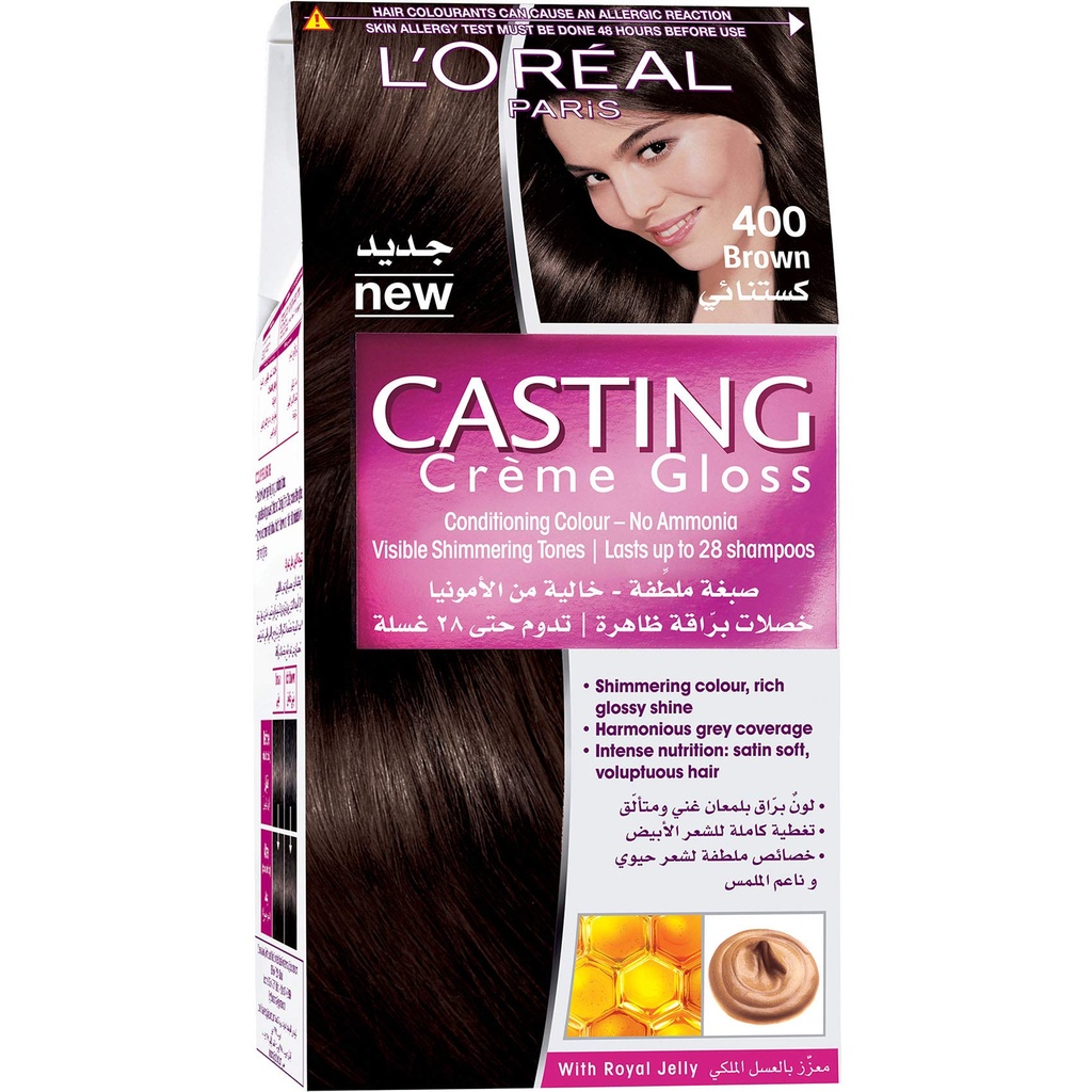 LOREAL HAIR COLOR CASTING CREAM GLOSS 400 BROWN