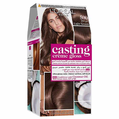 LOREAL HAIR COLOR CASTING CREAM GLOSS 500 LIGHT BROWN