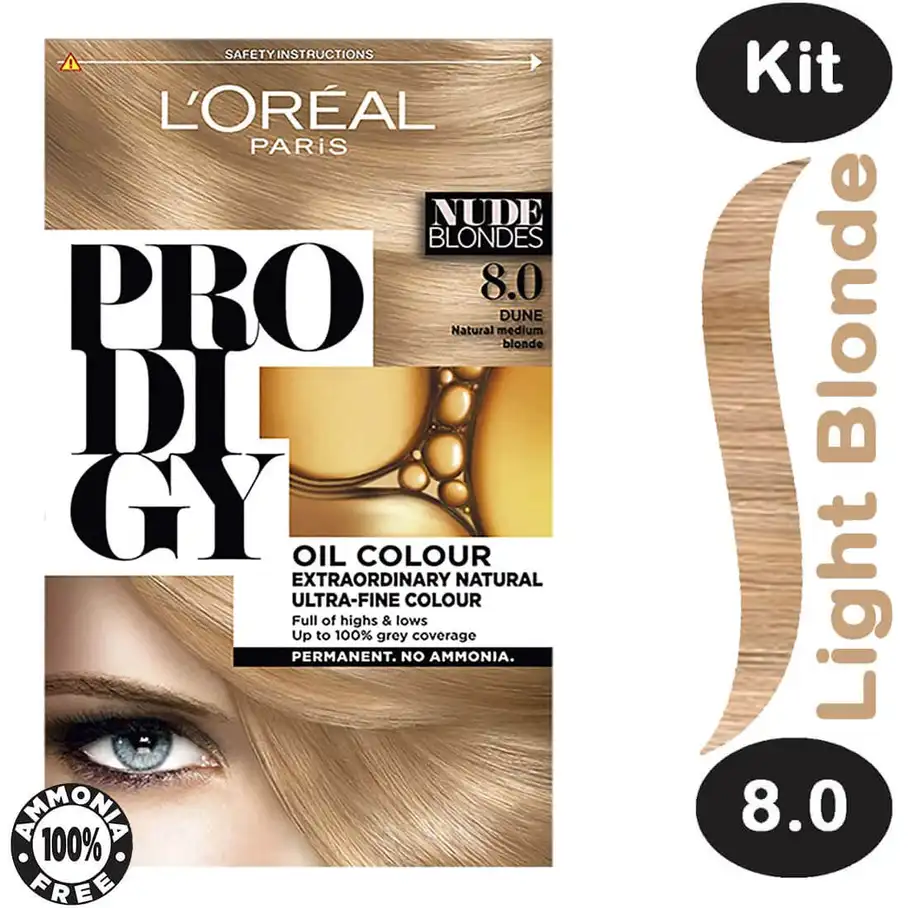 LOREAL HAIR COLOR PRODIGY 8.0 BLOND CLAIR