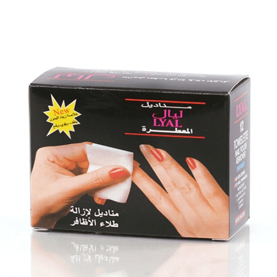 lyal Nail polish remover wipes large
