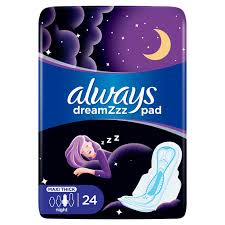 ALWAYS COOL & DRY NIGHT 24 PADS