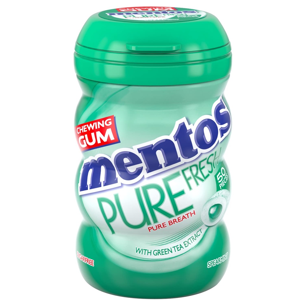 mentos pure fresh with green tea 50 pieces