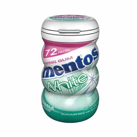 mentos white spearmint 72 pieces