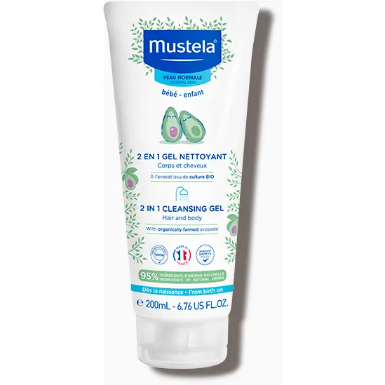 MUSTELA 2IN1 CLEANSING GEL 200ML