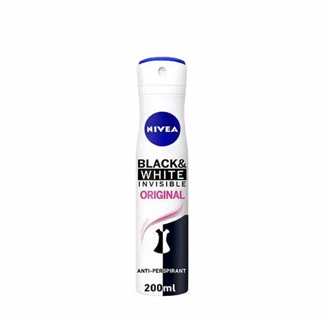 NIVEA DEO/SPRAY BLACK & WHITE ORIGINAL 200ML