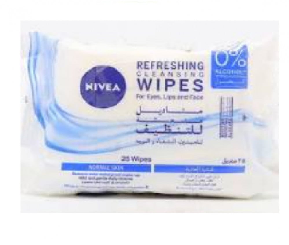 NIVEA facial cleansing wipes 25 pack for normal skin