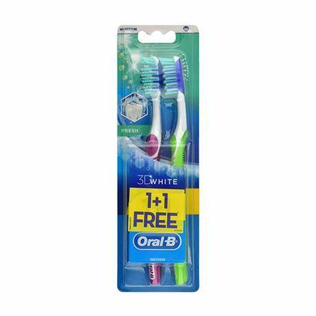 Oral-B Tooth Brushes 3D fresh   medium  1+1 free