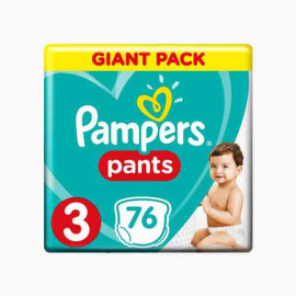 PAMPERS 3 PANTS 76 DIAPERS