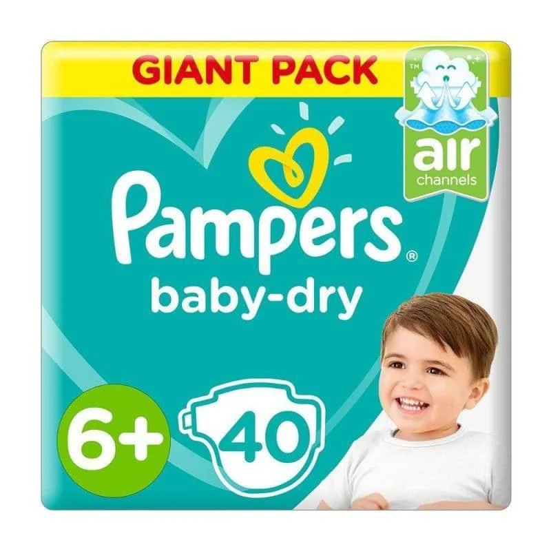 PAMPERS 6+ 40 DIAPERS