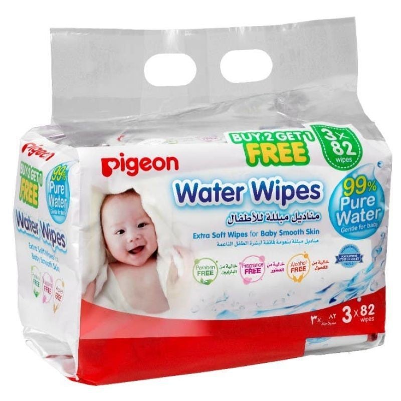 PIGEON BABY 3*80 WIPES 2+1 FREE
