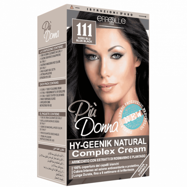 PIO DONNA HAIR COLOR 111 BLUE BLACK
