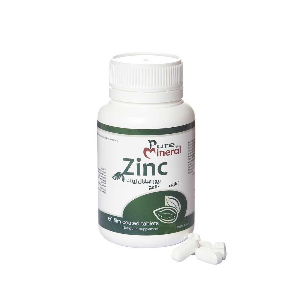 PURE MINERAL ZINC 50MG 60TAB