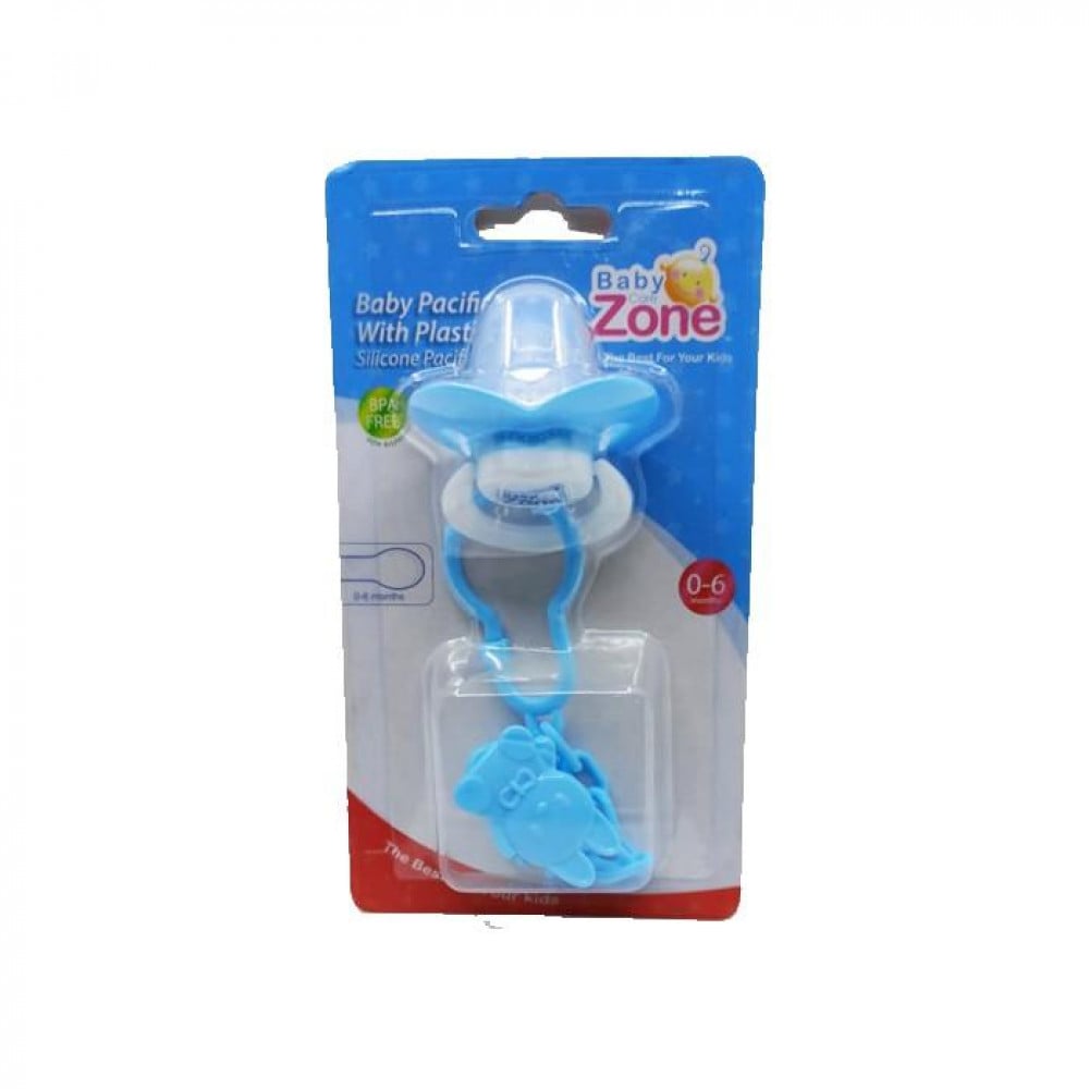 BABY CARE ZONE SILICONE PACIFIER VHAIN 0-6M