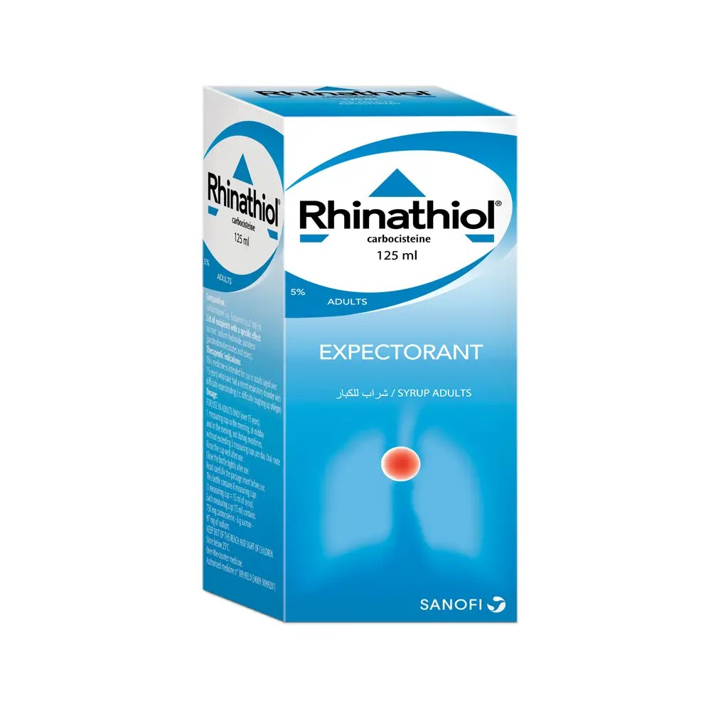 RHINATHIOL 5% ADULT SYRUP