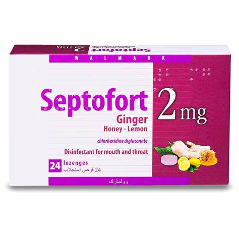 SEPTOFORT 2MG GINGER HONEY LEMON 24LOZEN