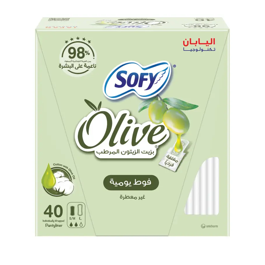 sofy pantyliner 40 pads unscented