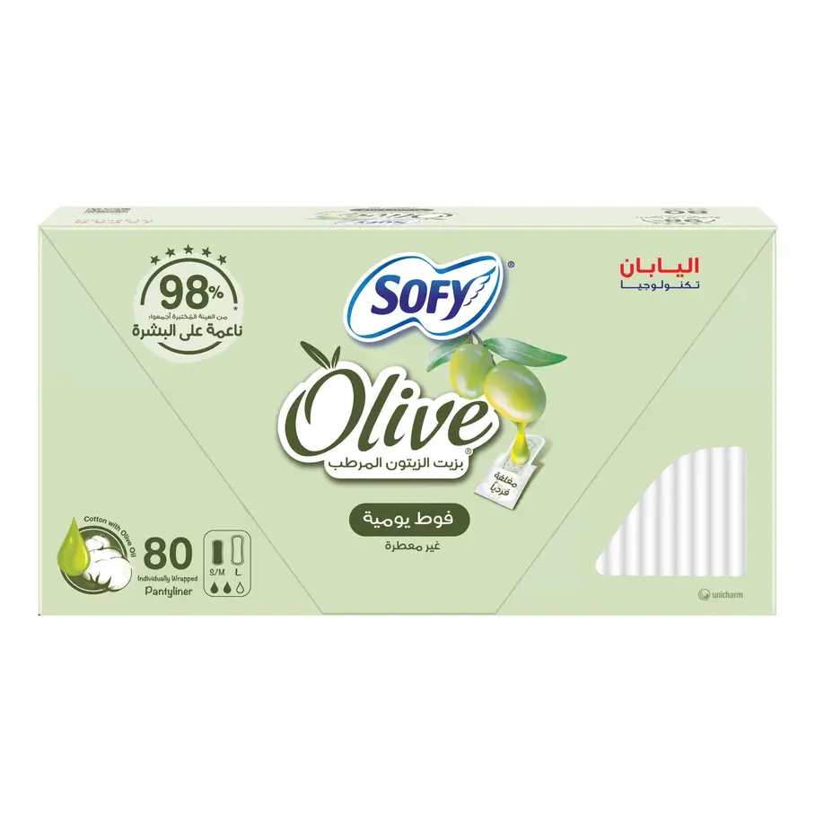 sofy pantyliner 80 pads unscented