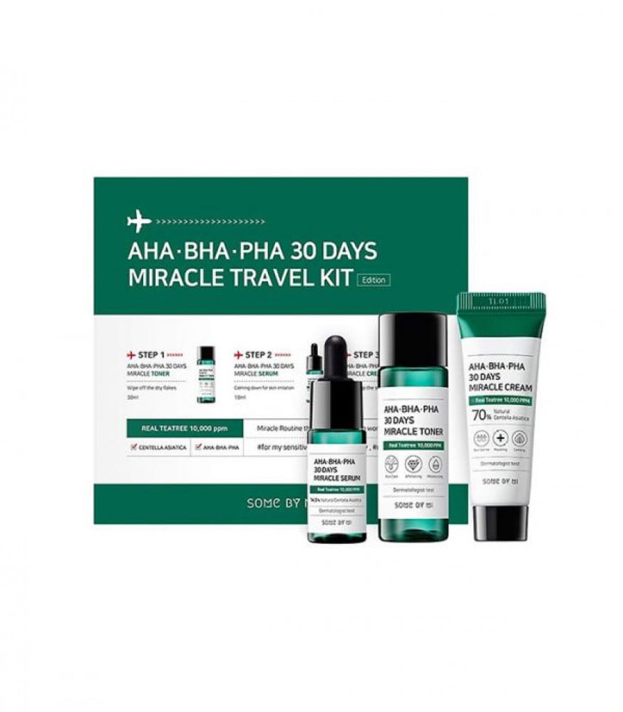 Some By Mi Miracle Starter kit AHA BHA PHA 30 Days (Toner+Serum+Cream)