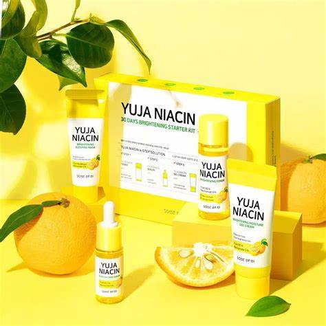 Some By Mi Yuja Niacin Brightening Starter kit 30 Days (Toner + Serum + Gel Cream + Sleeping Mask)