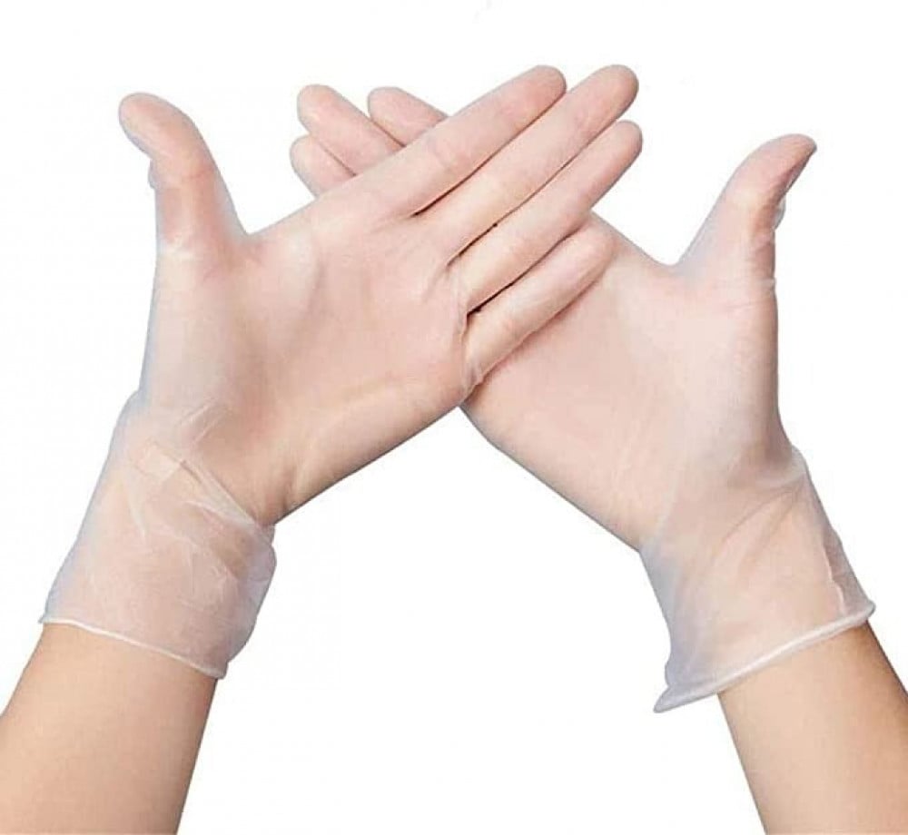 BES PACK VINYL GLOVES POWDERED FREE L
