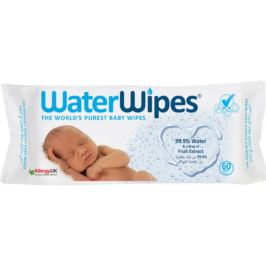 WATER WIPES 60 PICE