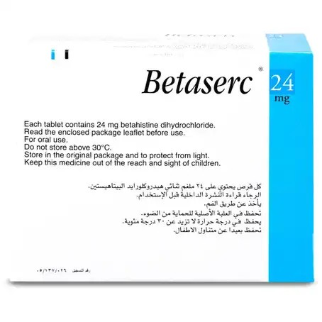 BETASERC 24MG 50TAB