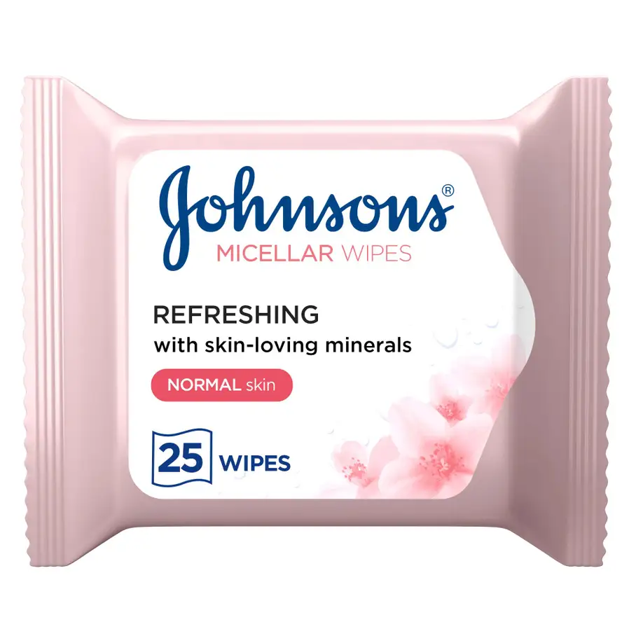 JOHNSONS NORMAL & COMBINATION SKIN MICELLAR WIPES