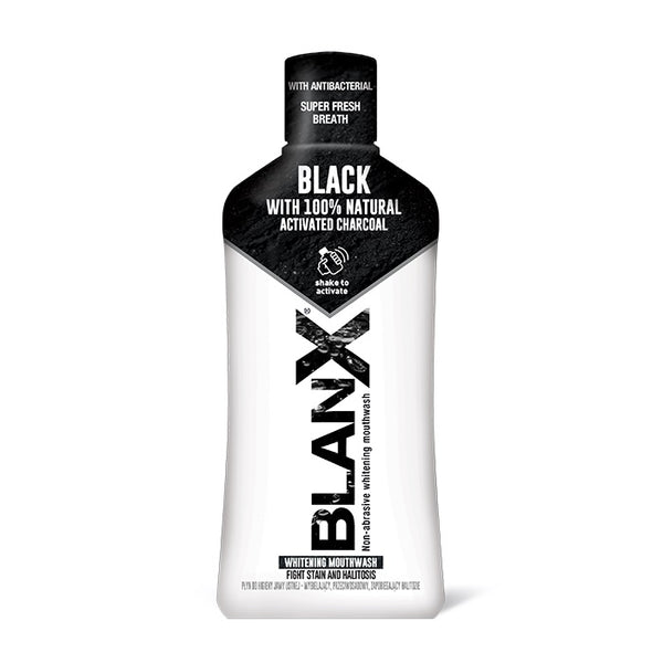 BLANX WHITENING MOUTH WASH 500MLACTIVATED CHARCOL