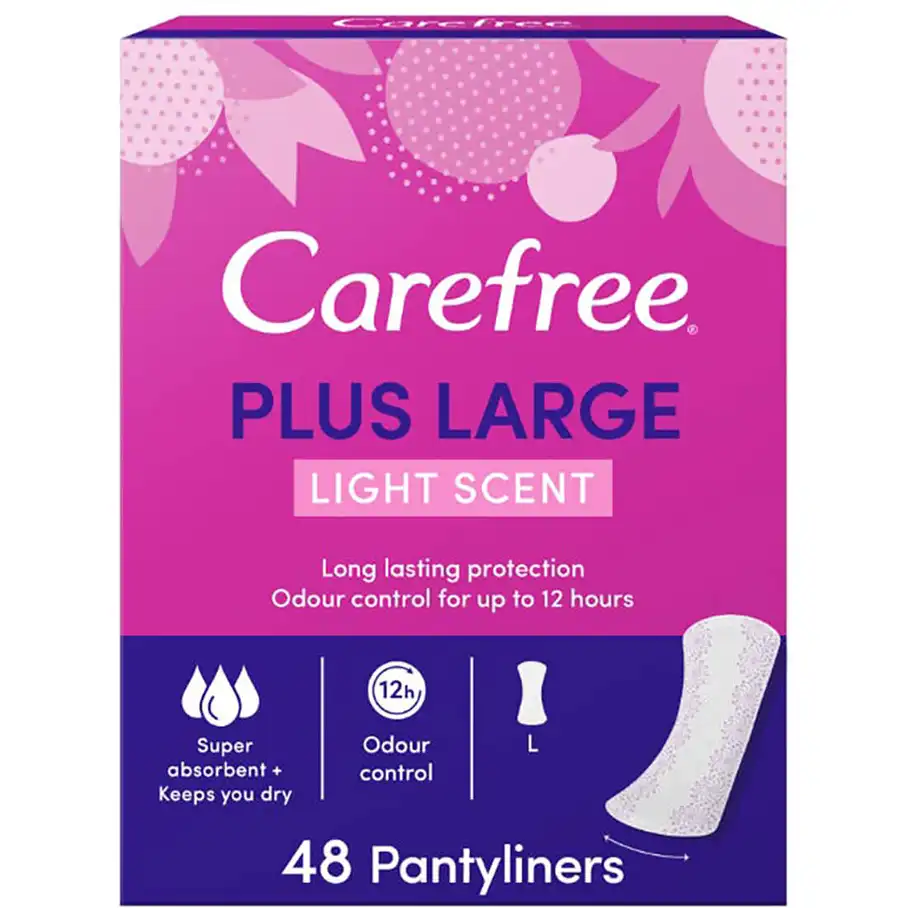 CAREFREE PLUS LARGE LIGHT SCENT 48PANT
