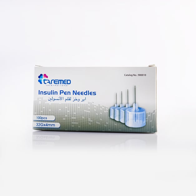 CAREMED INSULIN PEN NEEDLES 32G*4MM