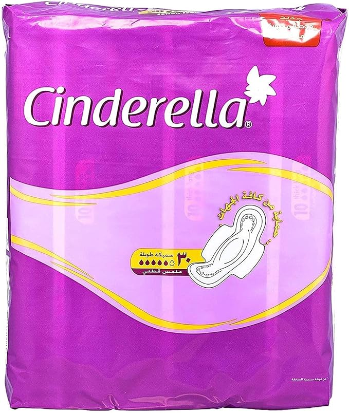 Cinderella Cotton Feel Long With Wings 30 (5+1)