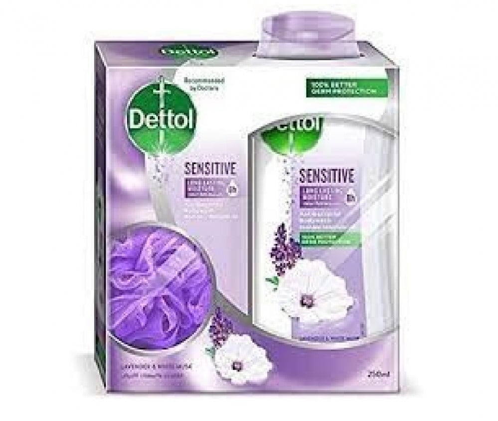 DETTOL SENSITIVE BODYWASH & LOOFA 250ML