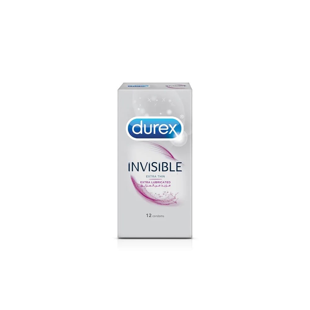 Durex condoms 12 pack Invisible Extra Lubricated