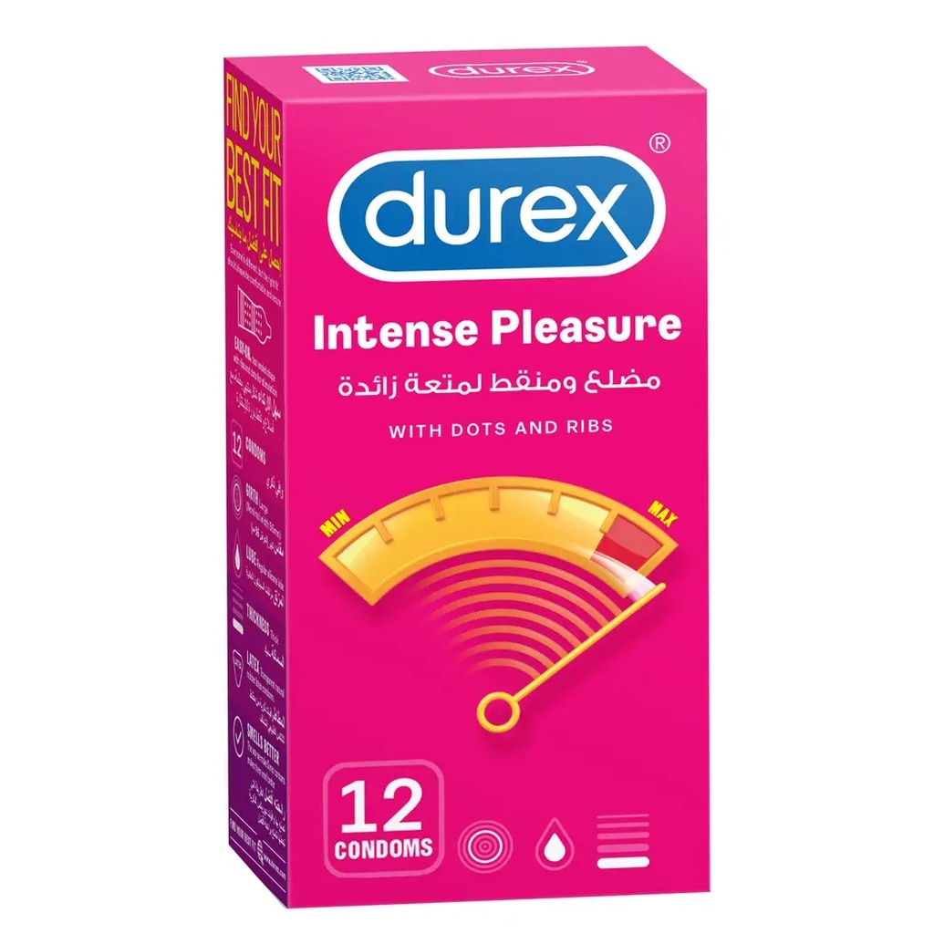 DUREX INTENSE PLEASURE 12 CONDOMS