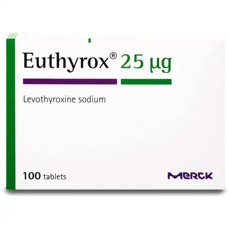 EUTHYROX 25MG 100TAB