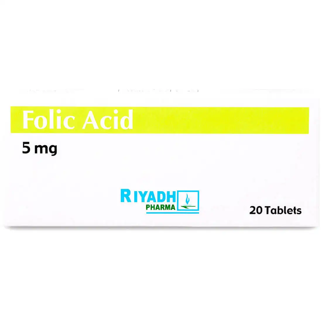 FOLIC ACID 5MG - 20 TAB