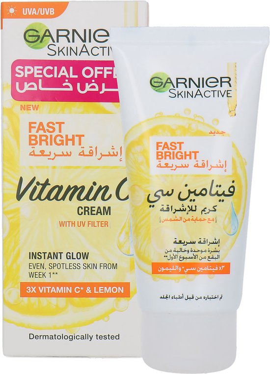 GARNIER FAST BRIGHT VITAMIN C CREAM 50ML