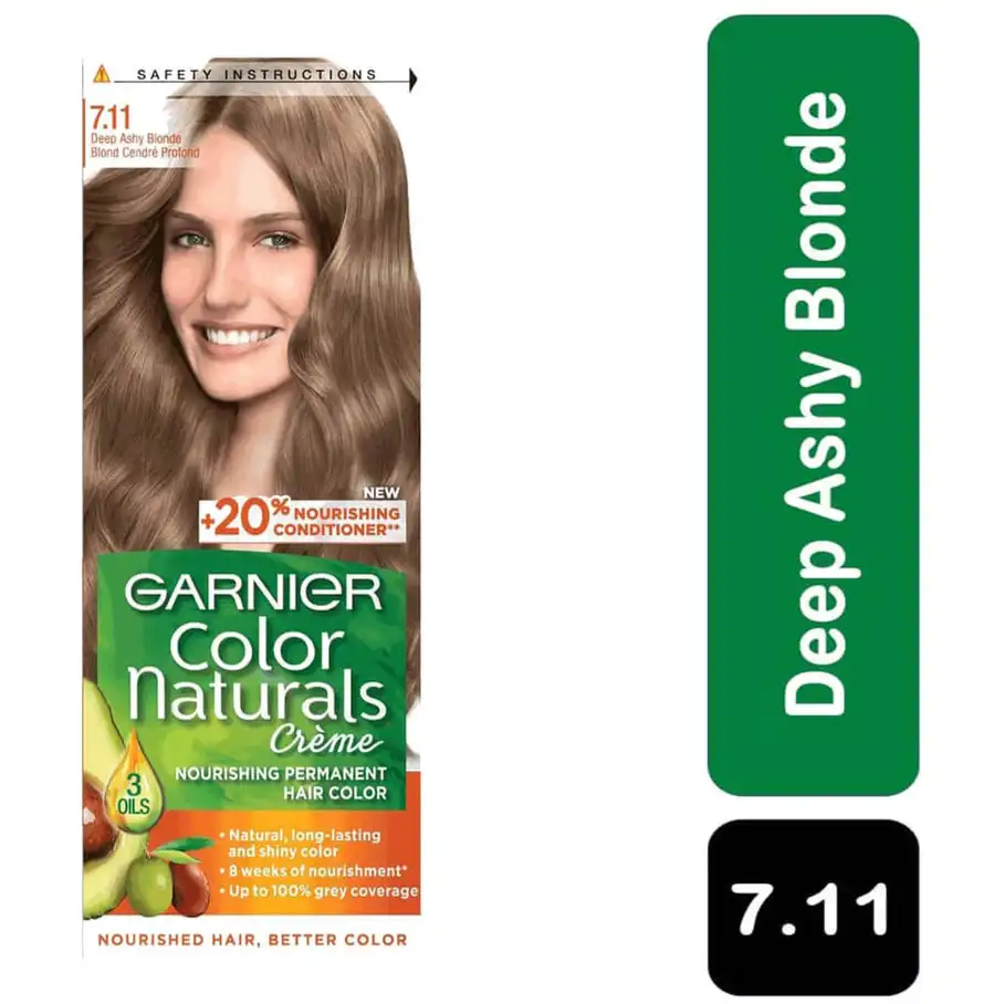 GARNIER HAIR COLOR NATURALS 7.11 ASHY BLONDE