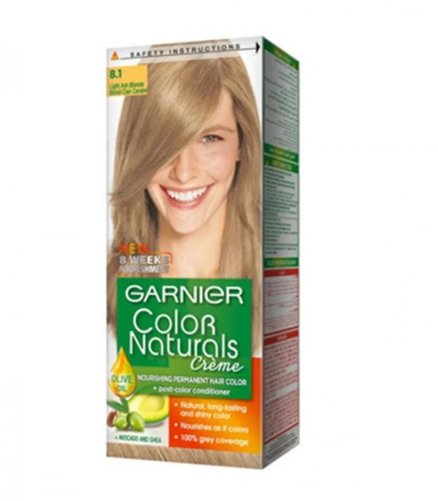 GARNIER HAIR COLOR NATURALS 8.1 LIGHT ASH BLONDE